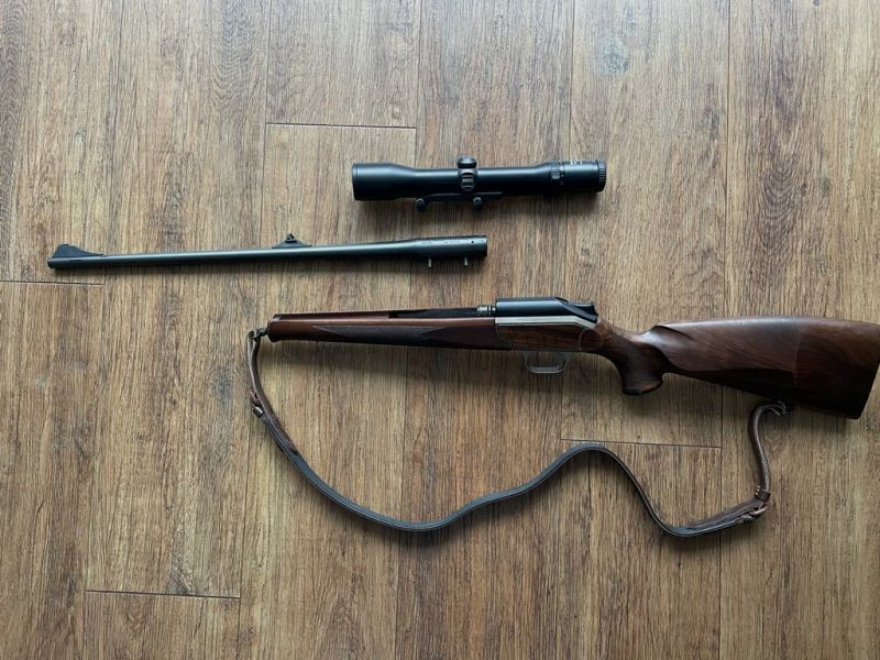 Blaser R93 Luxus 9,3x62 , Holz , Komplettset Wechsellauf 6,5x57 Zeiss & Docter Optik incl Munition