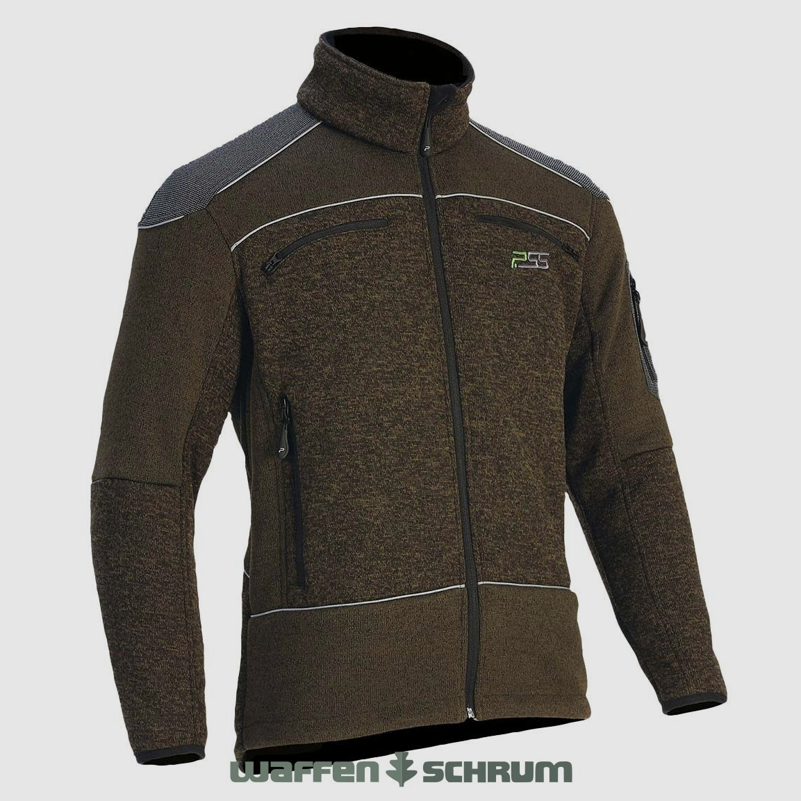 Faserstrickjacke X-treme Grün Melange