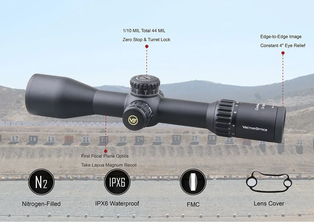 Vector Optics SCFF-28 Continental x6 3-18x50FFP VCT-34