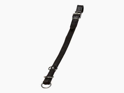 Lederen Sliphalsband – plat met stop