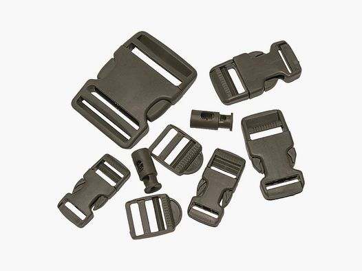 Mil-Tec Buckles 9-piece Set - Olive