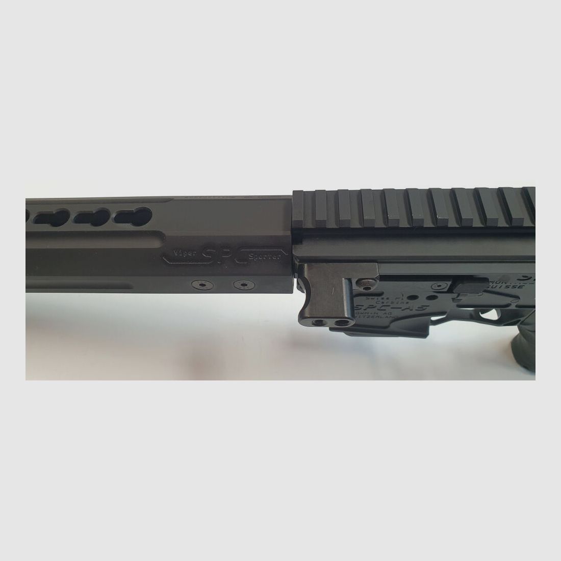 GWMH AG Semi-Automatic Rifle GWMH SPC-SPORTER A5 17" (SWISS PISTOL CARBINE) BLACK Cal.9x19 AR15 Glock Magazine