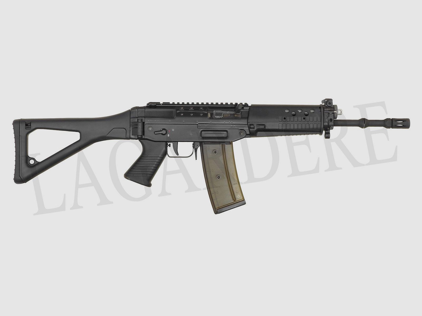 SAN SWISS ARMS SG 553-2 LB HA RAIL SCHWARZ (SEMI-AUTOMATISCHES STURMGEWEHR)