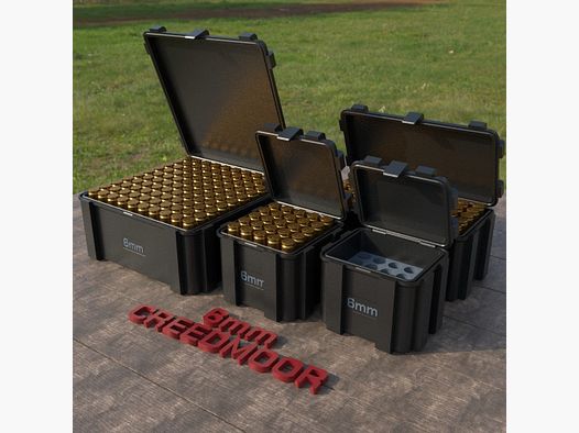 Filamelt scatola per munizioni / 6mm Creedmoor / 'coperchio a ribalta' / scatola per cartucce, scatola per munizioni