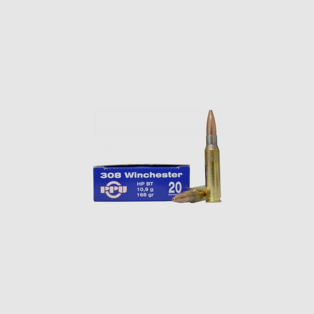 PPU PRVI PARTIZAN Munition Kal. .308 Win HPBT 168gr.
