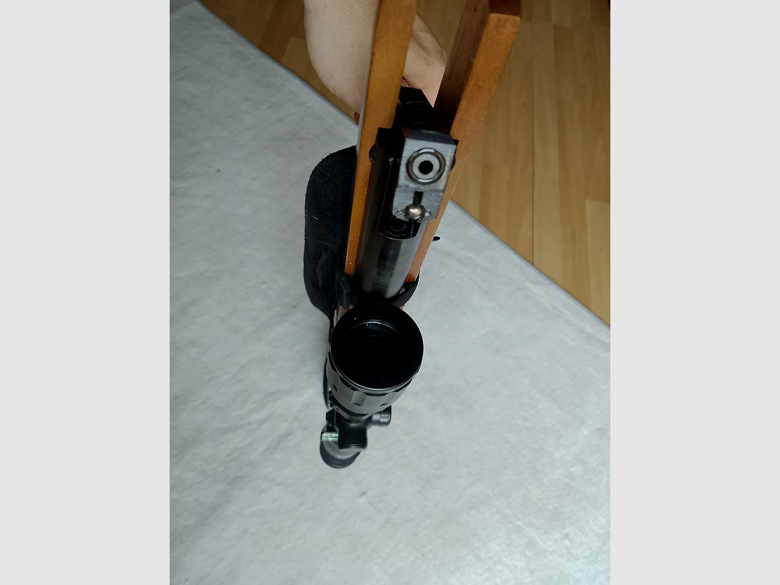 Ruger Air Hawk luchtgeweer kniklader 4,5mm .177 Target Sniper geluiddemper tactisch 3-9x40 richtkijker matchkwaliteit als nieuw