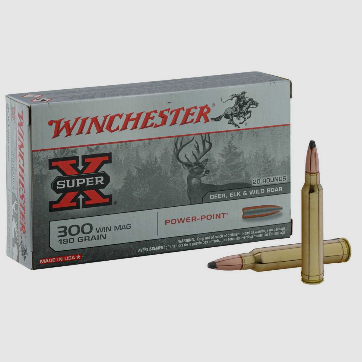 Winchester Power Max Bonded .300 Win Mag 180 gr / 11.7 g - 180 gr / 11.6 g, image 1 sur 6