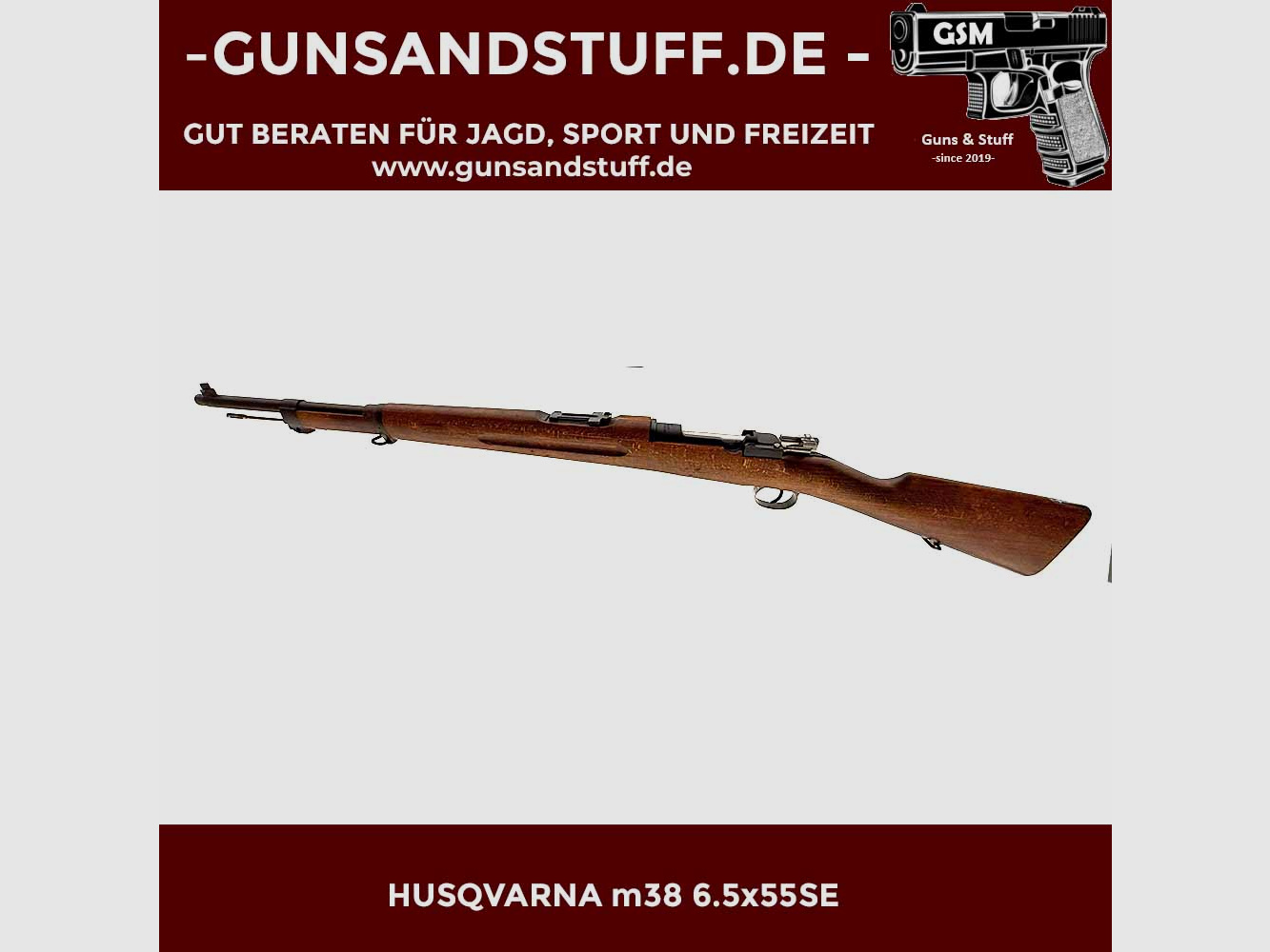 HUSQVARNA m38 6.5x55SE