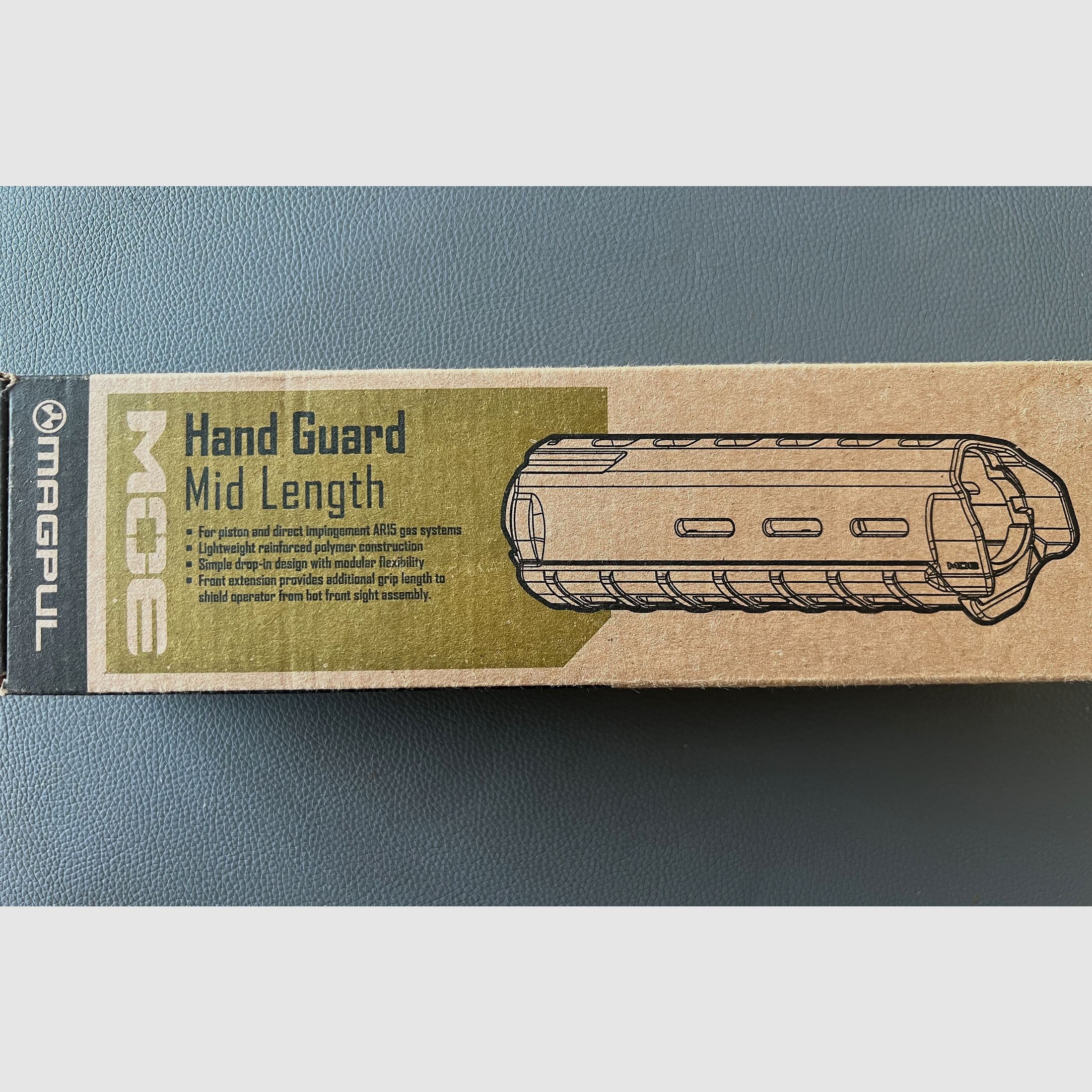 Magpul MOE Hand Guard Mid-Length MAG418-BLK nero – nuovo in confezione originale