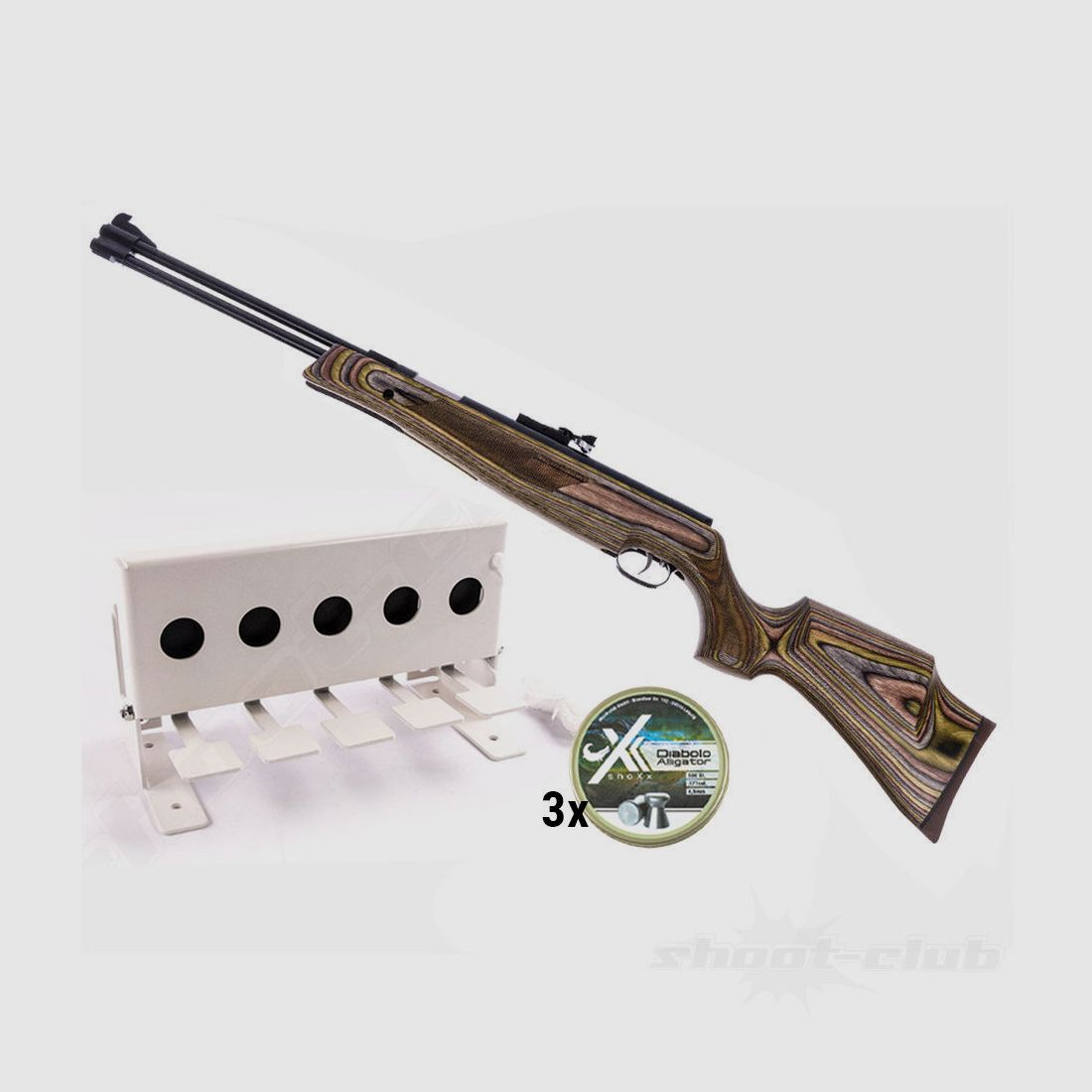 Weihrauch HW 77K Luftgewehr Special 4,5 mm Biathlon-Set