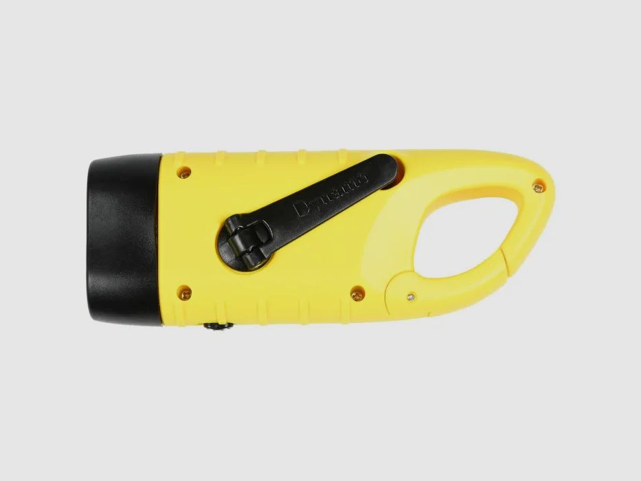 LED flashlight "Twin Power Dynamo" in yellow