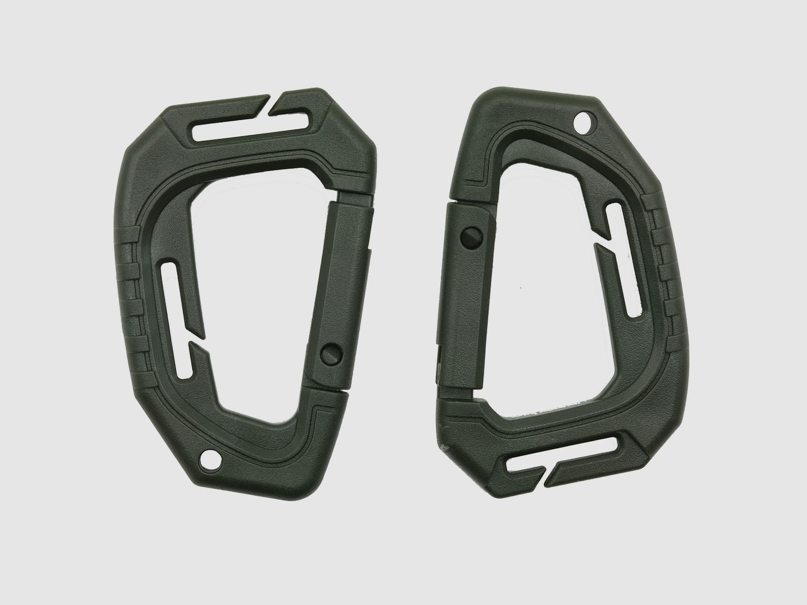TACTICAL KARABINER MOLLE, 2stk. - Oliv