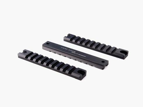 HERA Siderail ensemble de 3 rails de montage pour HK USC, Picatinny avec rainures transversales, aluminium, noir