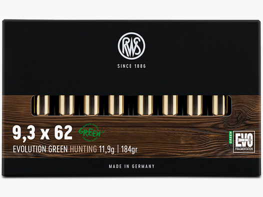 9,3×62 EVO Green 11,9g / 184grs