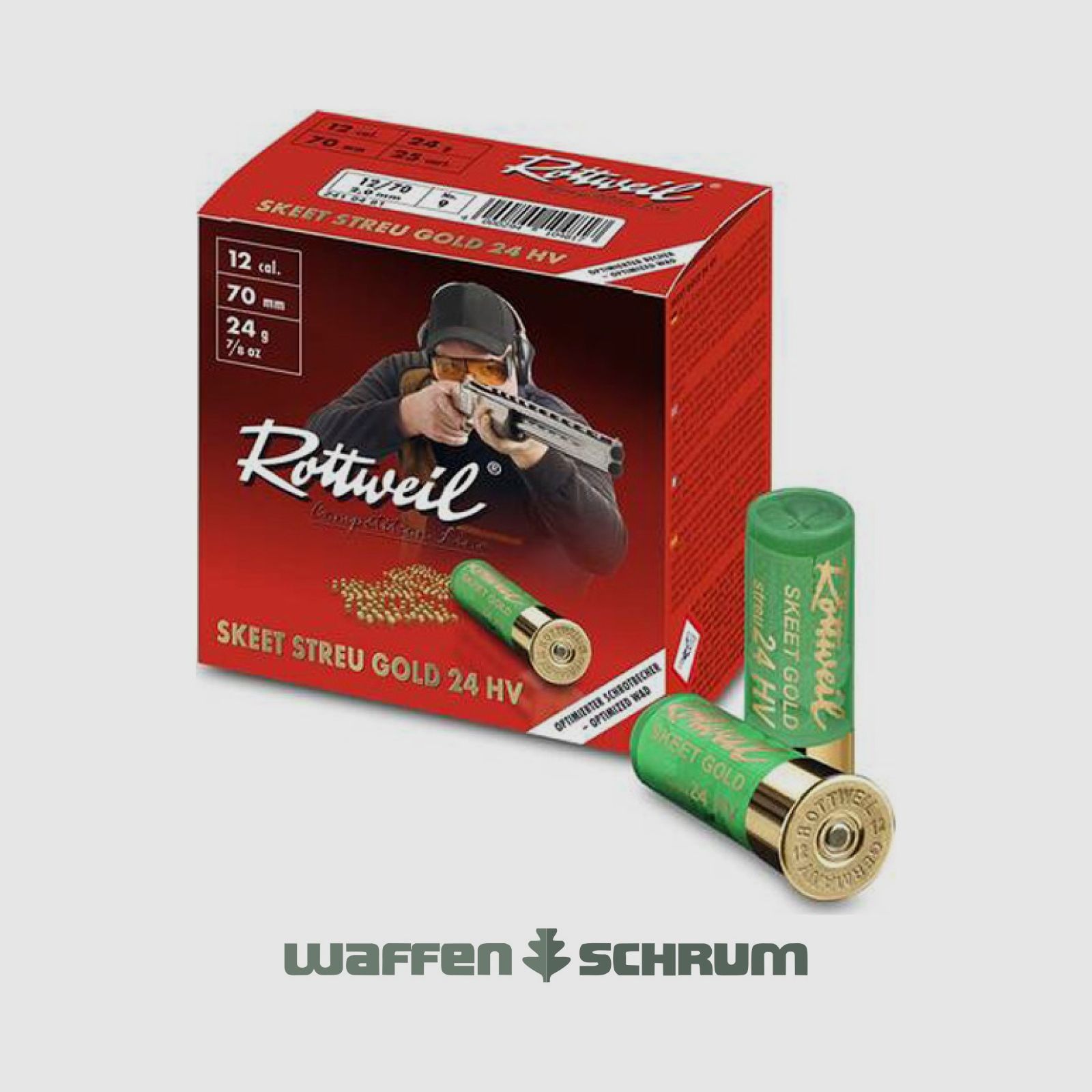 Rottweil Gold HV Skeet Dispersione 24 12/67,5 Competizione 2,0mm - 24g