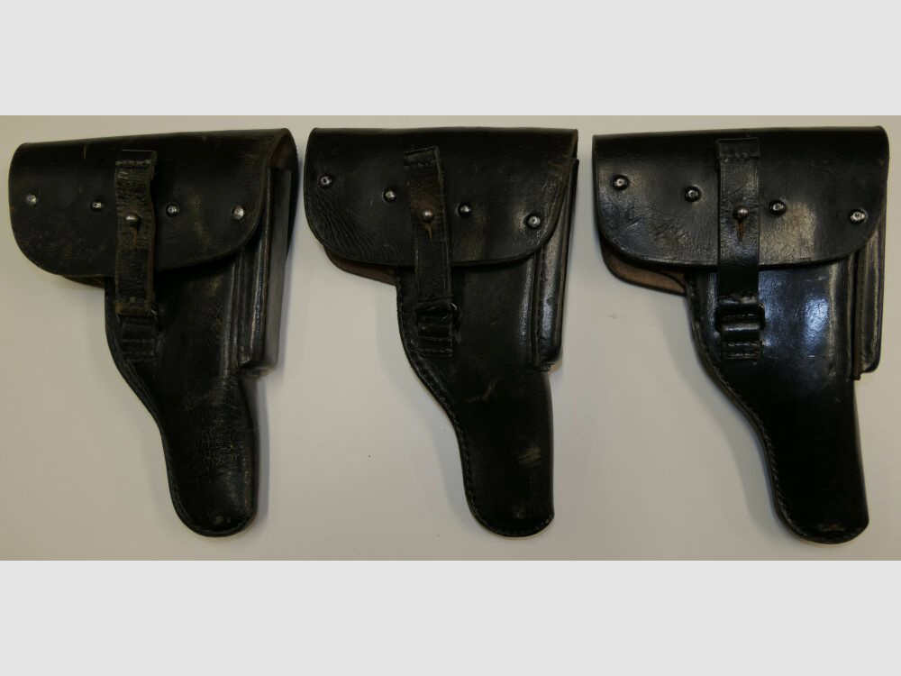 unterschiedlich	 Lederholster gebraucht für Walther P38 / P1 von der Bundeswehr