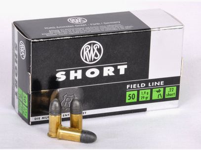 CAL.22 SHORT RWS FIELD LINE 29 GRAIN opakowanie 50 szt.