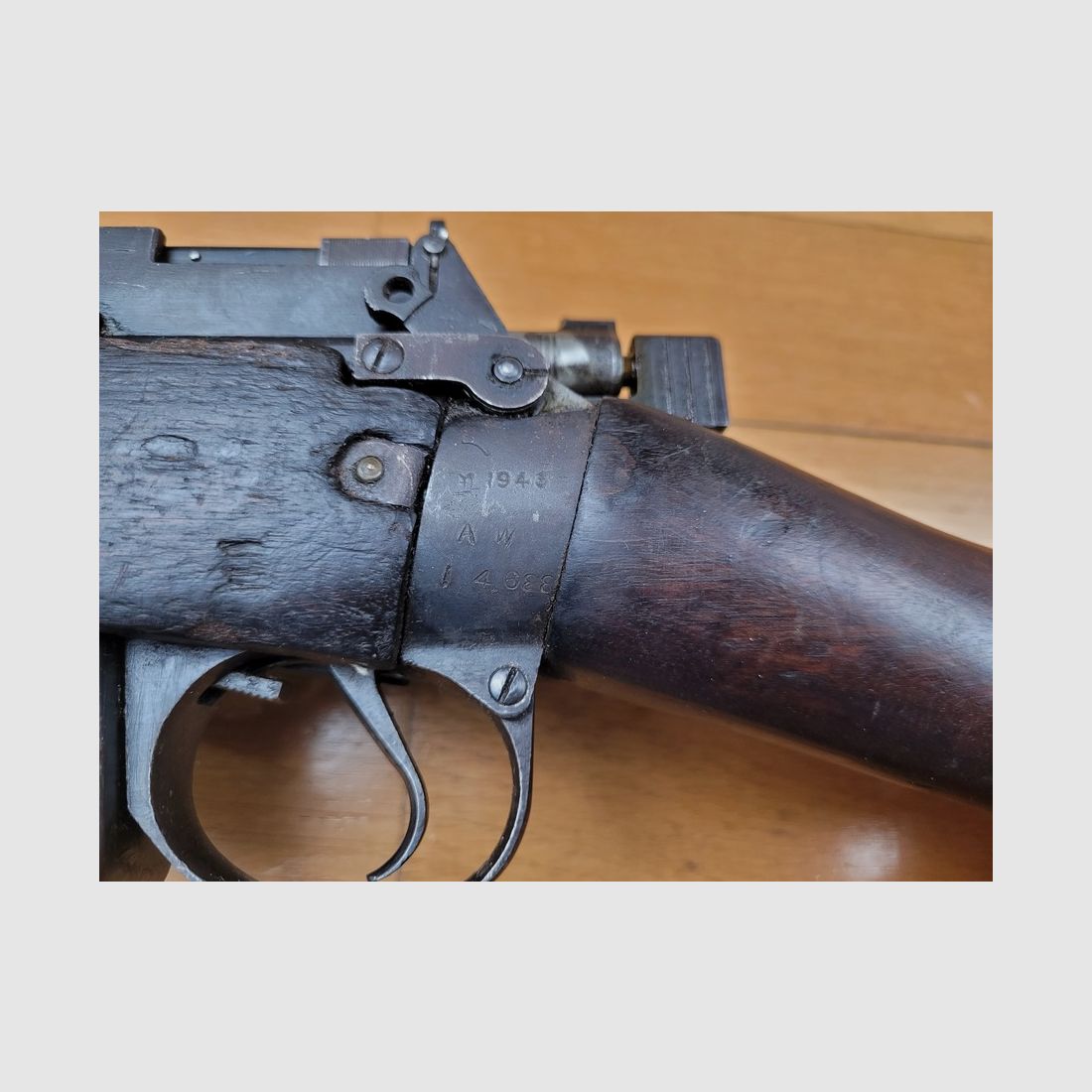 Gutes Gewehr Lee-Enfield N°4 MKI – 303 British – 10 Schuss – Fazakerley – Monomatrikularwaffe mit Verschlussmagazin – 1943 – TBE, Bild 20 von 20