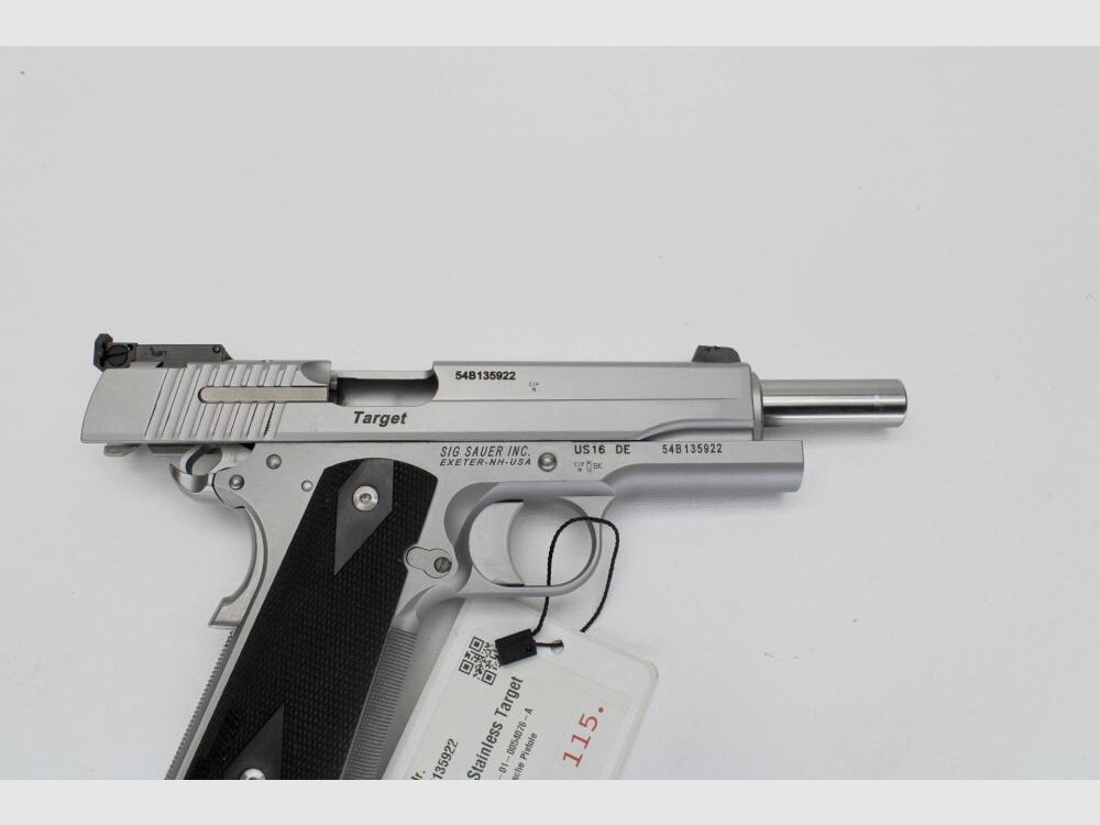Pistole SigSauer 1911 Stainless Target 45ACP inkl Koffer #:15475 Pfandversteigerung 17.7.25