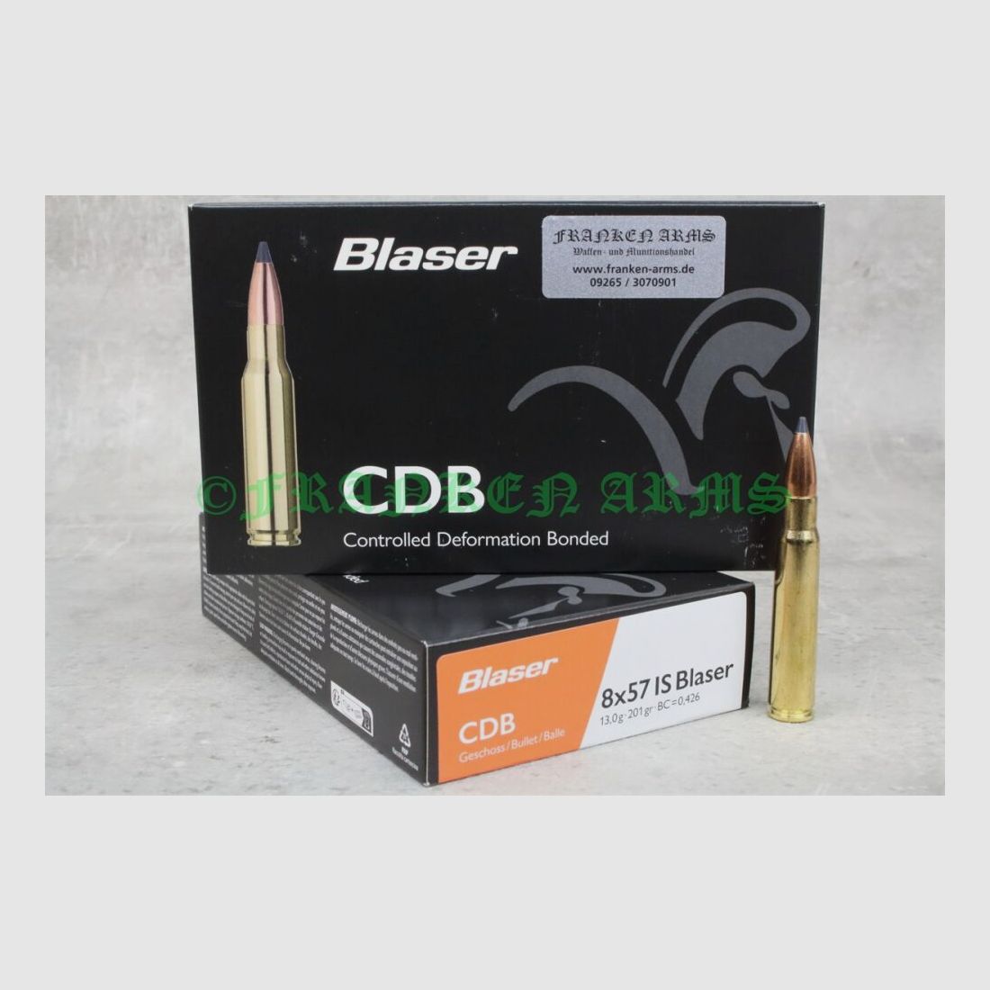 Blaser CDB 8x57IS 201gr. 13,0g 20 pièces Prix dégressifs