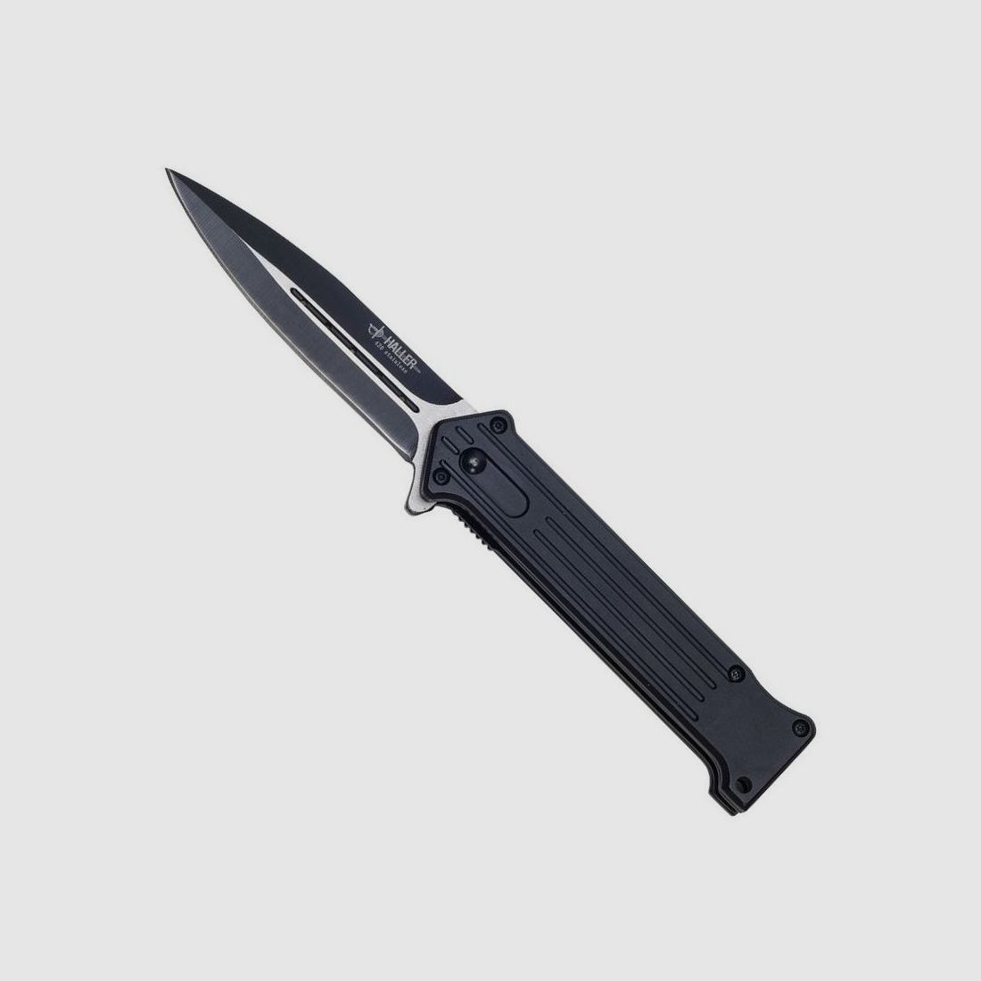 Taschenmesser, einseitig geschliffen, schwarz