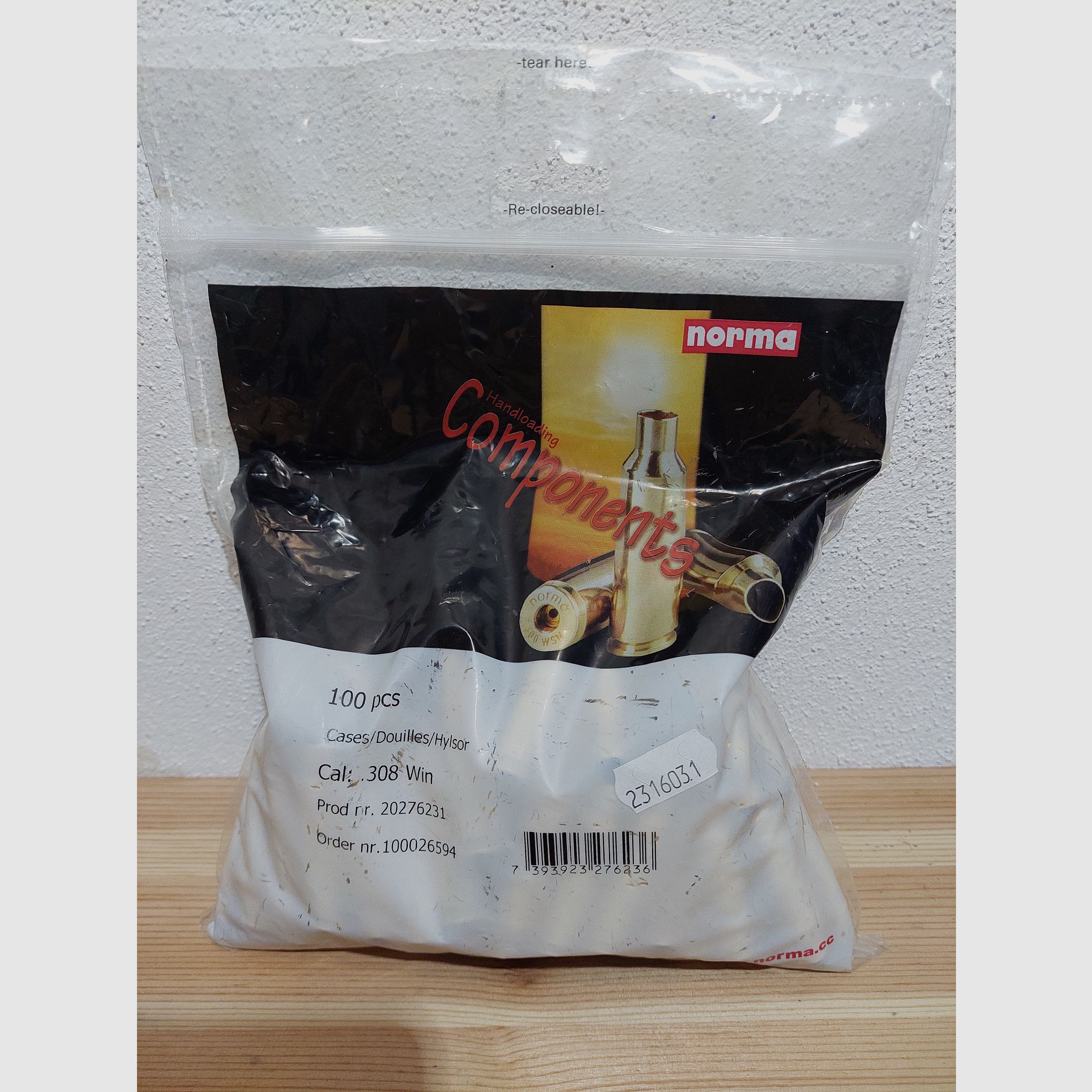 Original NORMA cartuchos .308 Win. NUEVO y OVP. (sin Lapua). Lo mejor para Longrange, PRS o Benchrest.