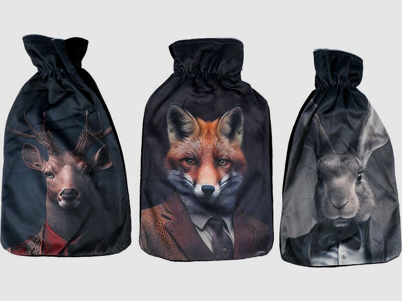 Borsa dell'acqua calda ''Wild Gentleman'' 33x20cm cervo