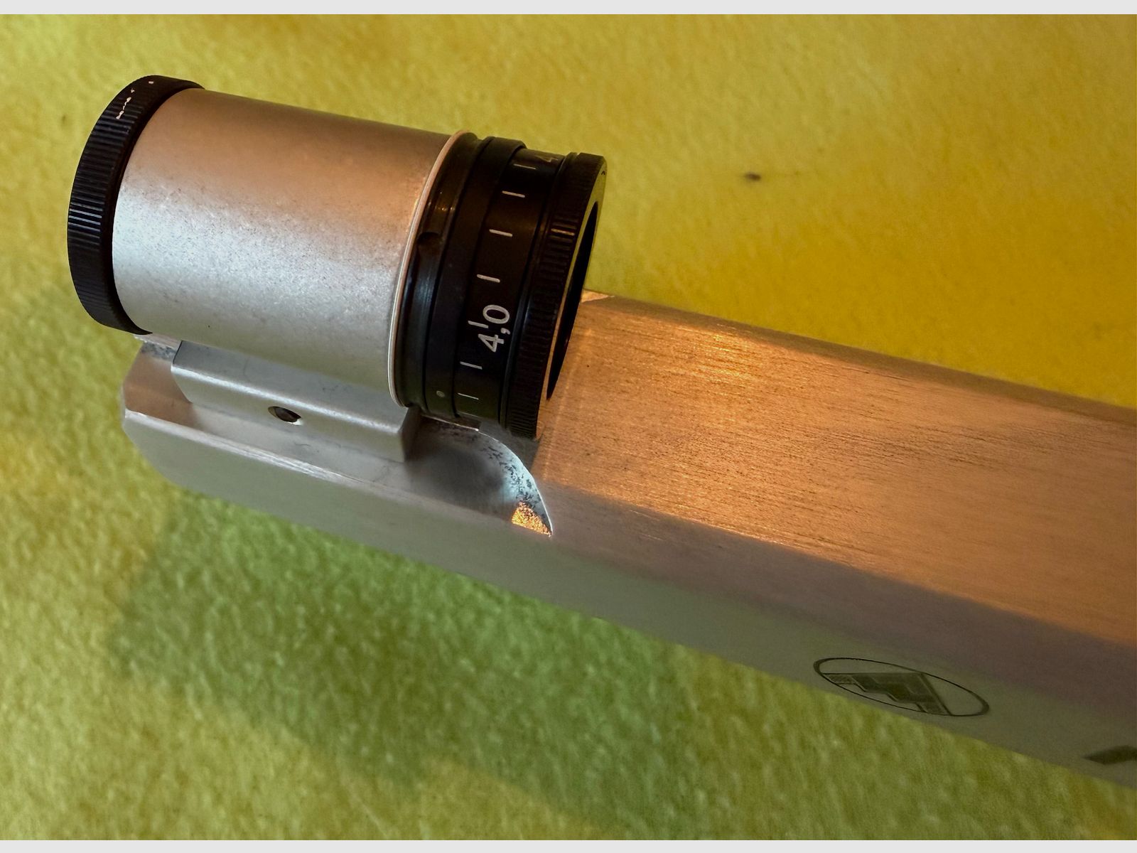 Feinwerkbau 2602 KK Match Gewehr .22lfb z diopterem Anschütz oraz akcesoriami, drewniana kolba prawostronna