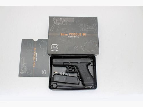 Glock P80 Jubiläumsmodell mit Sammlerbox 9mmLuger