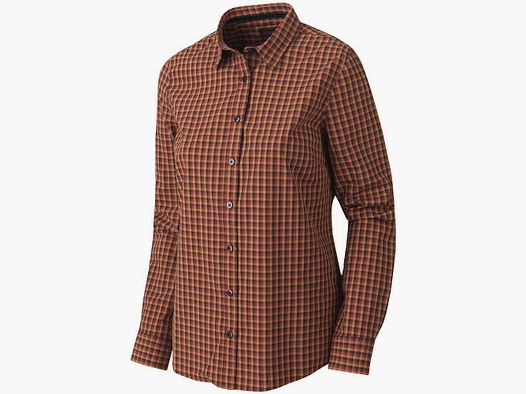 Härkila Selja Dames L/S Ruit Overhemd Rood / Zwart