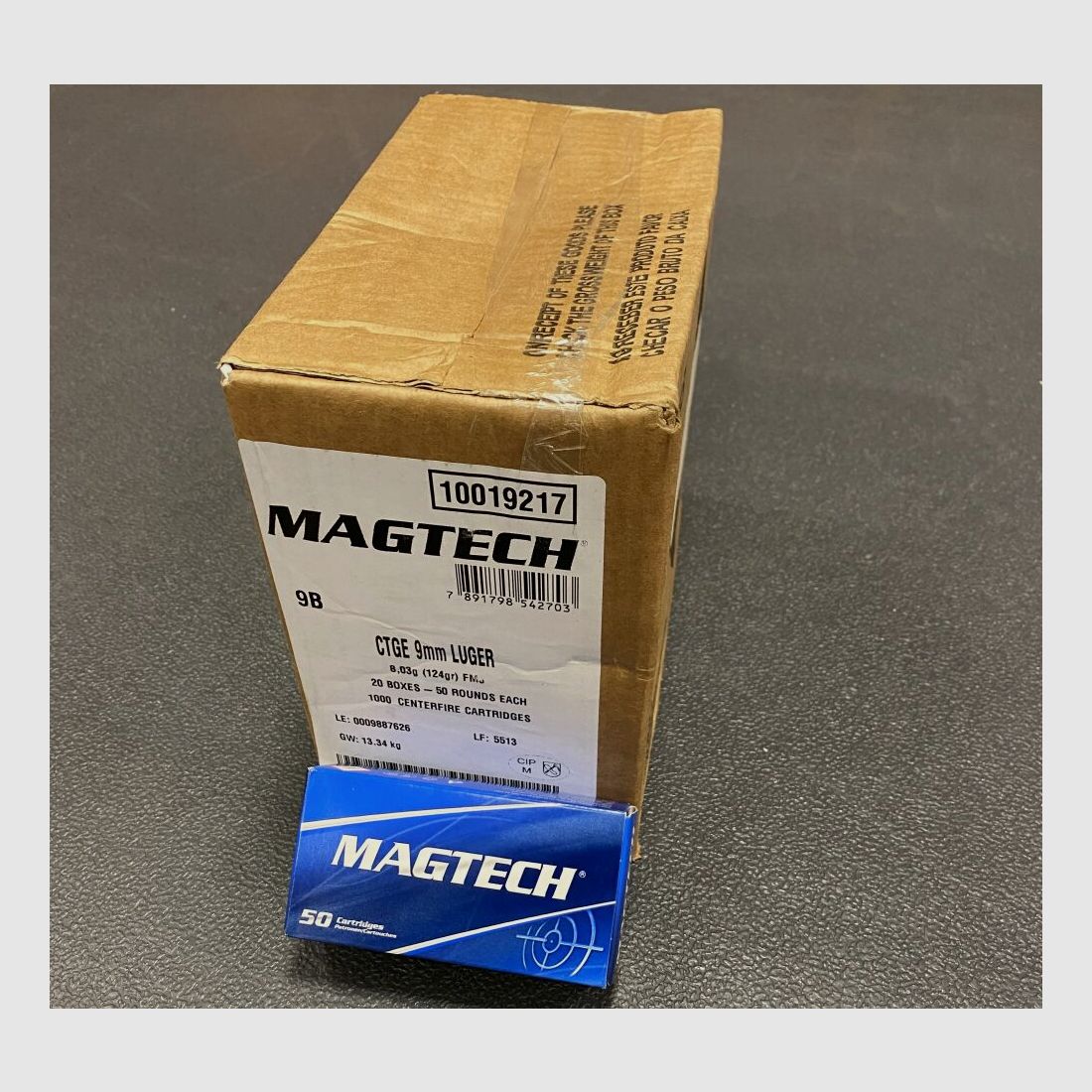 Magtech 9mm Para 124grs - 1000 Stück / 50er