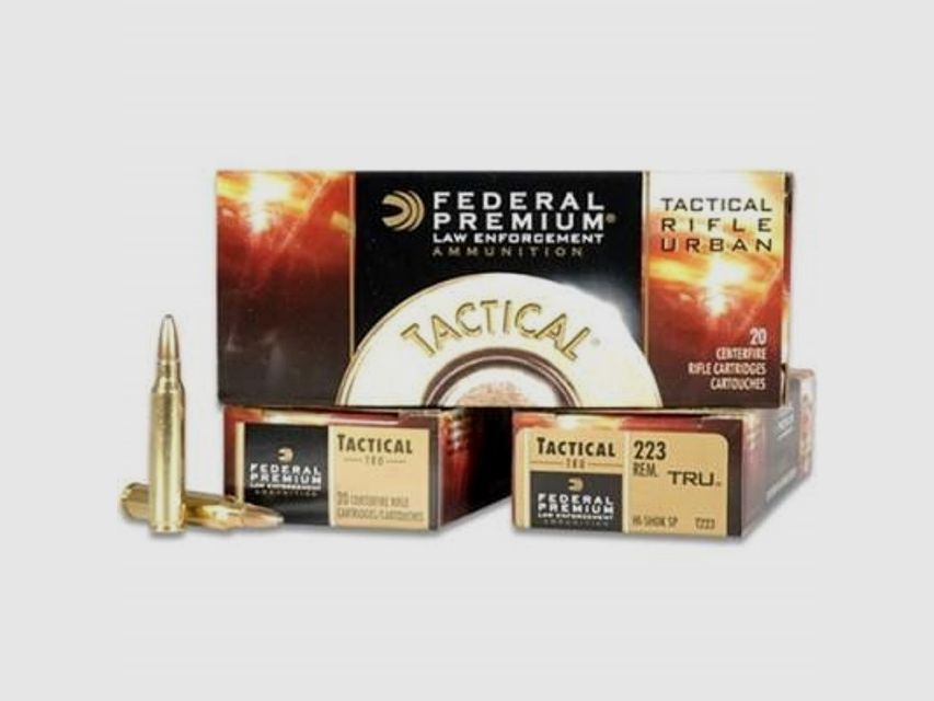Federal TRU (Tactical Rifle Urban) .223 Rem. 55GR Nosler Ballistic Tip 20 cartucce