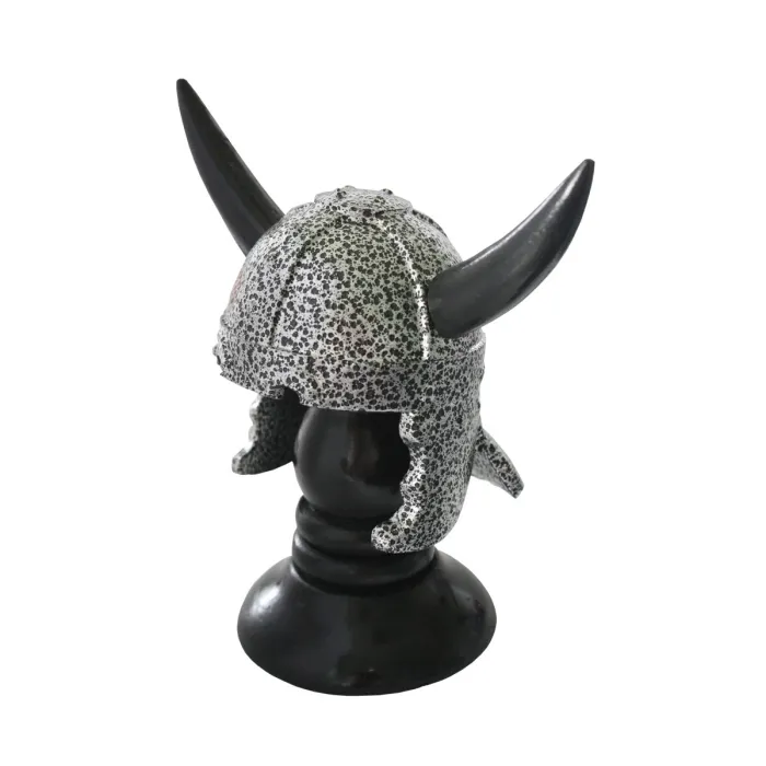 Miniature Viking helmet on stand