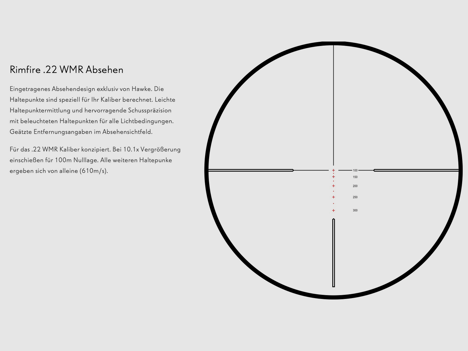 HAWKE 14242-1 Set Zielfernrohr VANTAGE 4-12x40 AO RIMFIRE 22 WMR 22113 Ringmontage 25,4mm Mittel