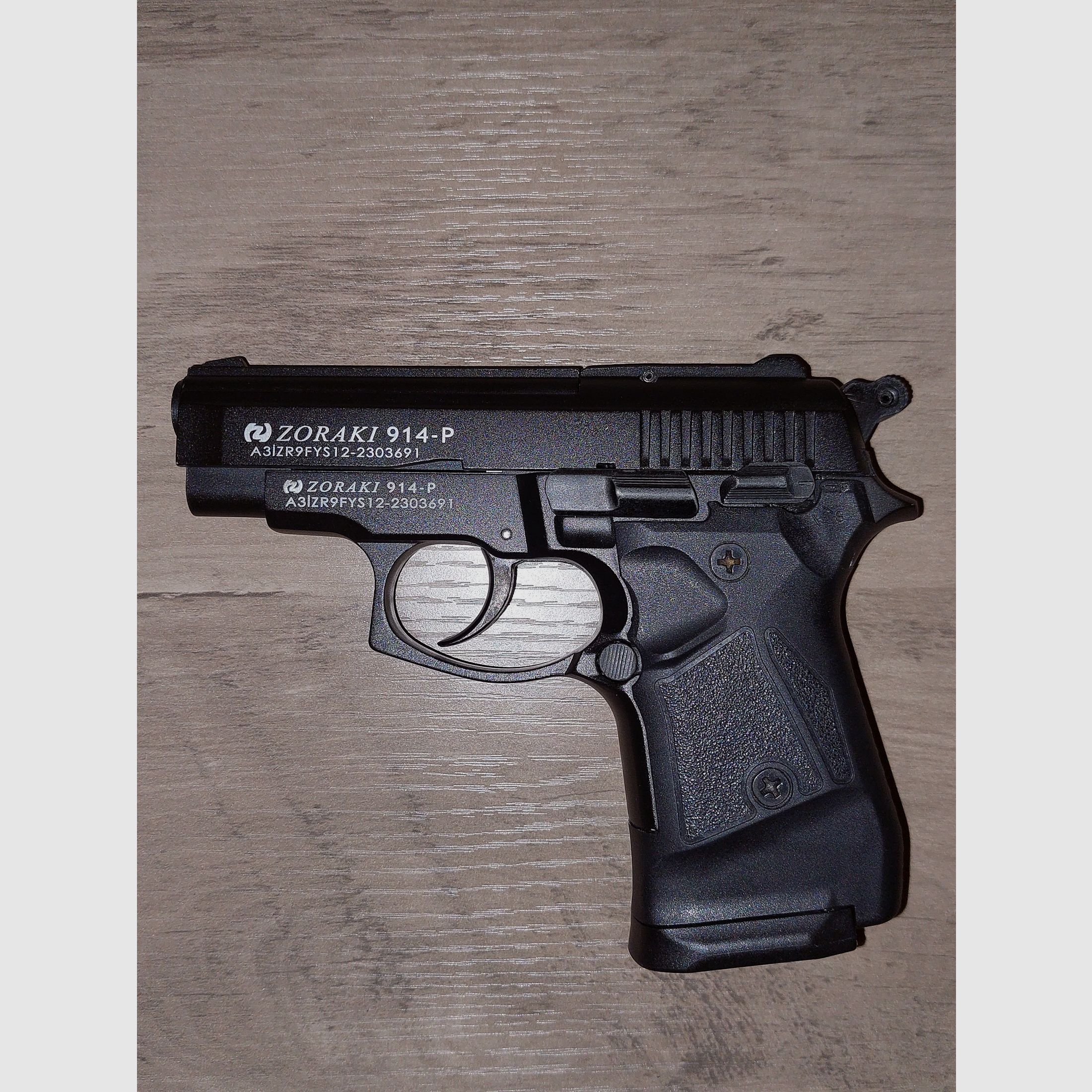 Zoraki 914-P blank firing pistol 9mm P.A.K. black