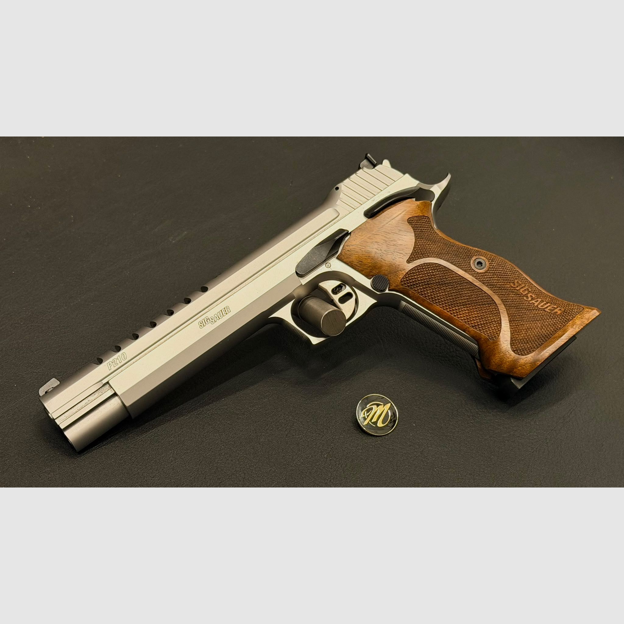 SIG SAUER P210 Skeleton Silver 6" | GSG Mastershop | 9mm Luger | Limitato | pistola semiautomatica, immagine 1 di 11