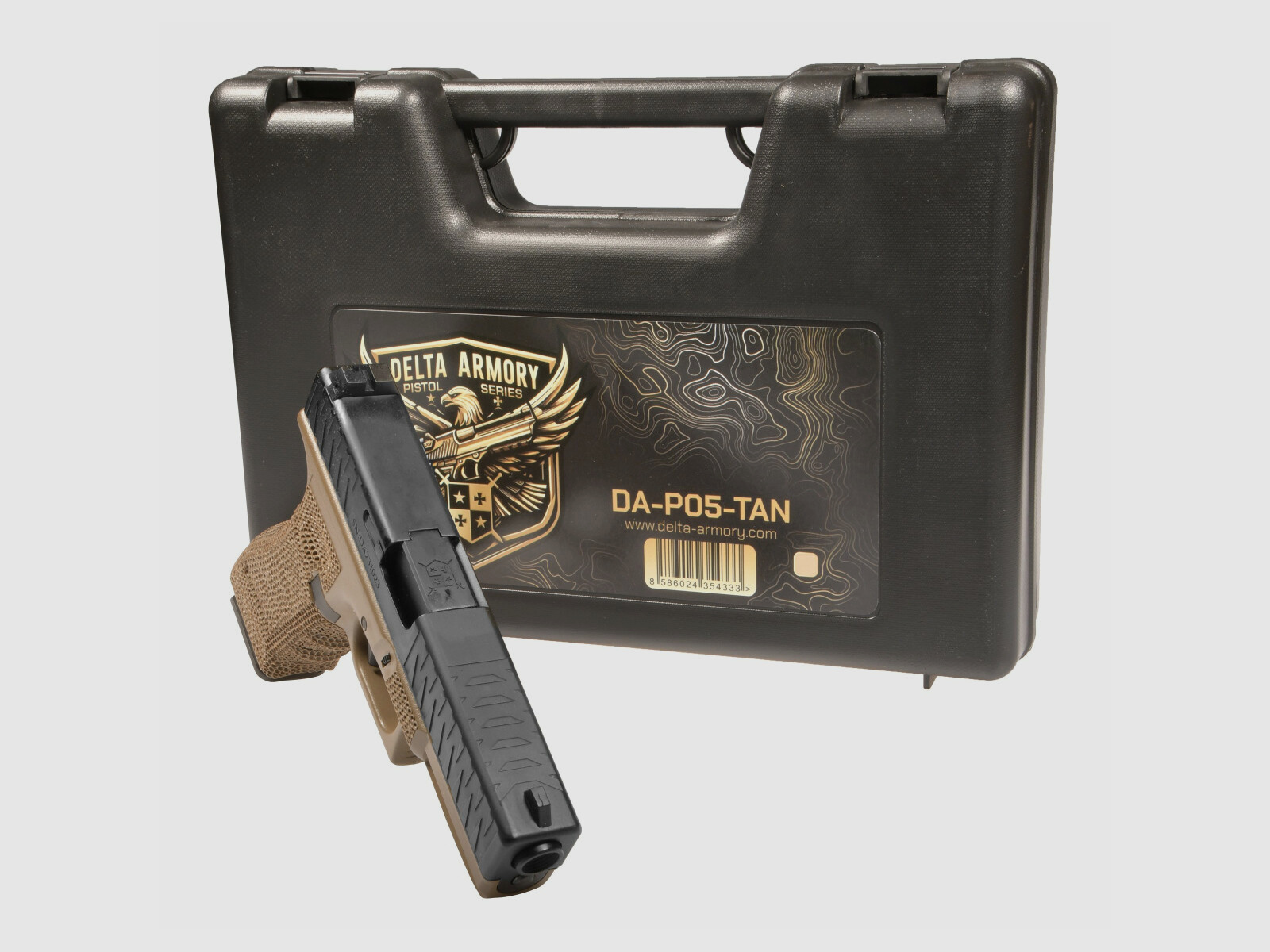 P05 GBB Airsoft Pistole in Tan | Delta Armory