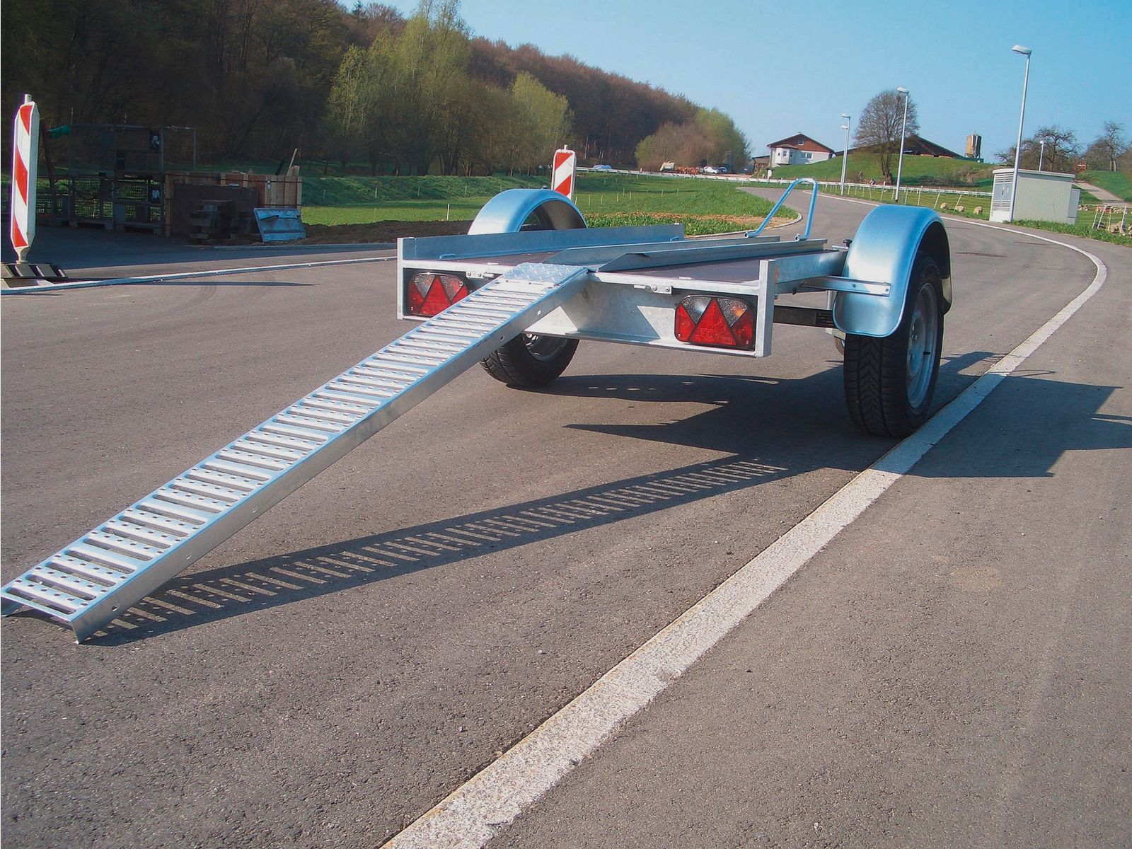 Rampe de chargement à échelons - acier galvanisé