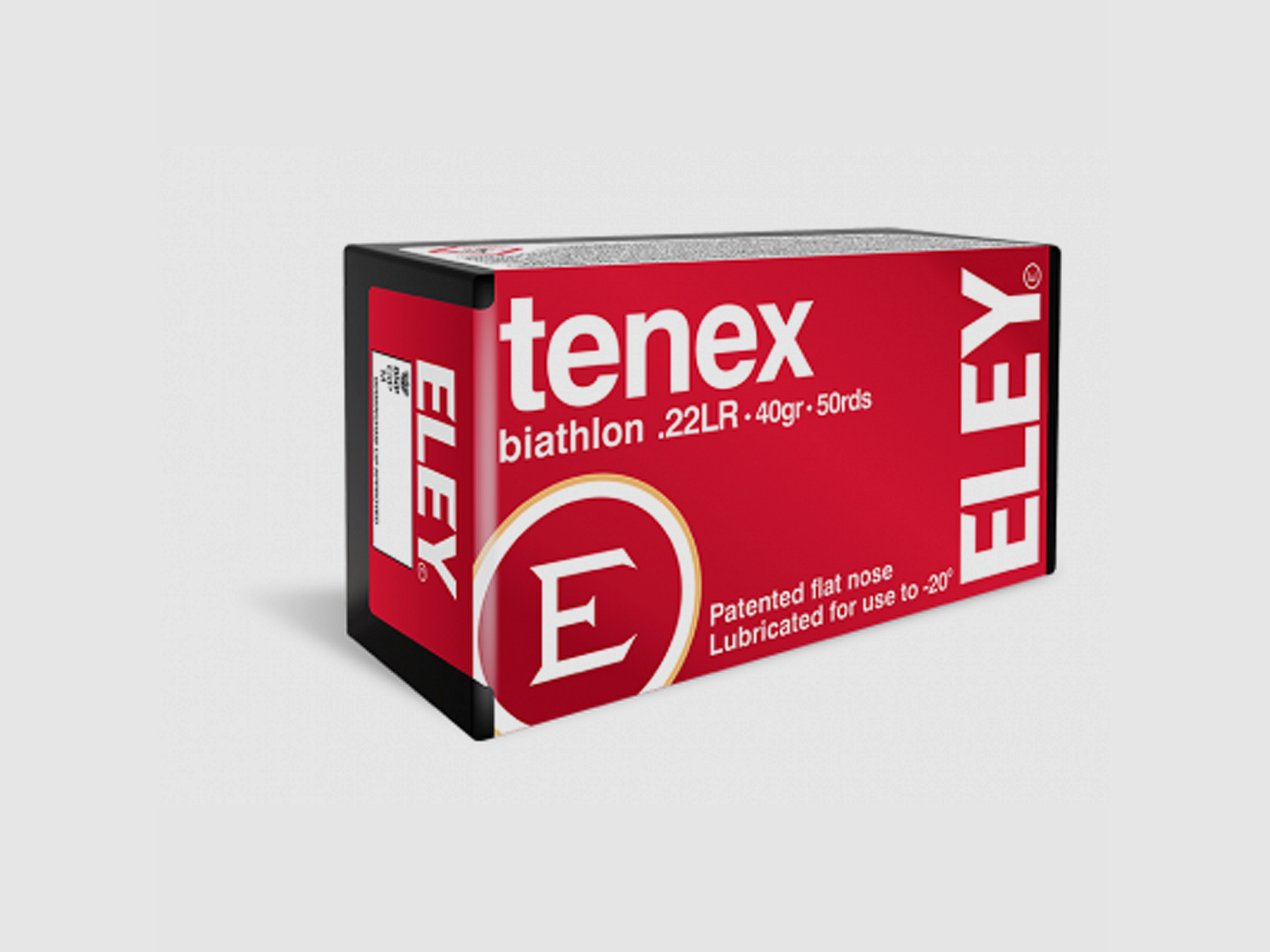 Eley .22 LR 2,6g Flat Nose Tenex Biathlon 50ud.