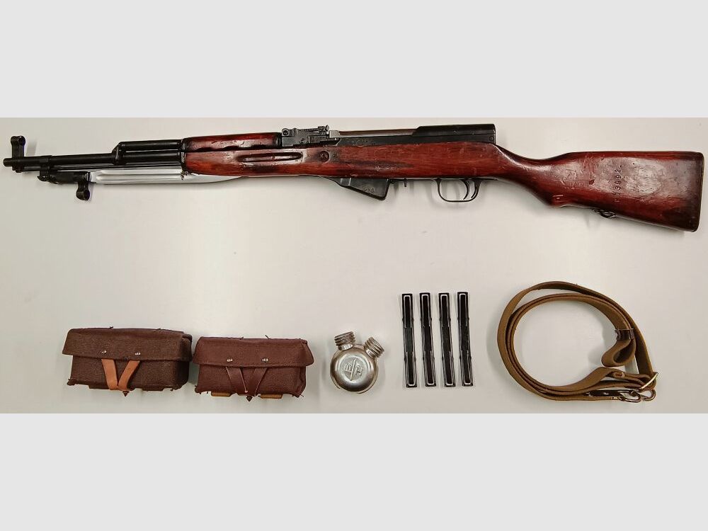 Selbstladebüchse Simonov SKS-45, komplett nummerngleich, inkl.