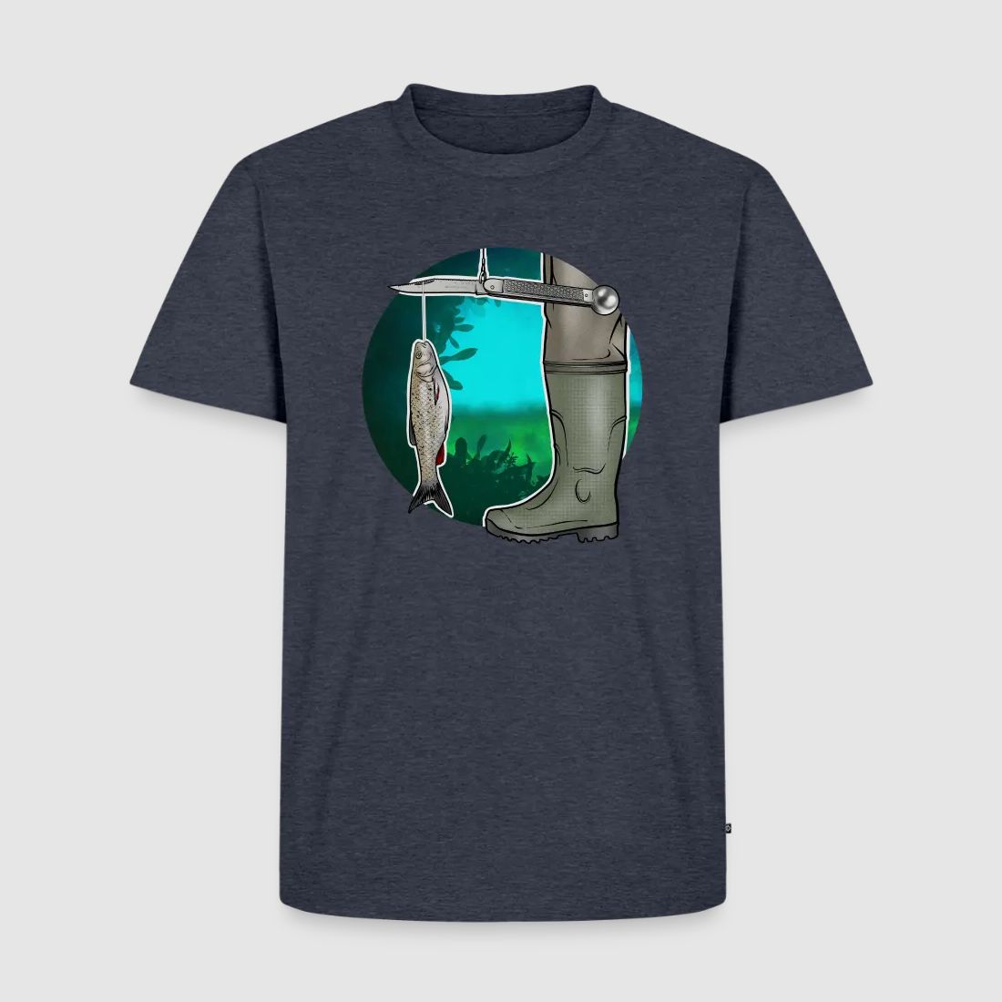 PUMA Heren Premium T-Shirt "Waagemesser – Petri Heil"