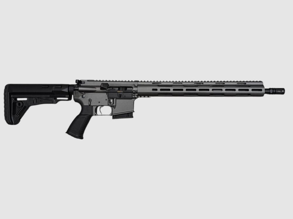Dynamic Grey: Lux Def Tec LDT L5L met lange handguard AR15 16,75" semi-automatisch geweer kaliber 223Rem inclusief Magpul extra magazijn
