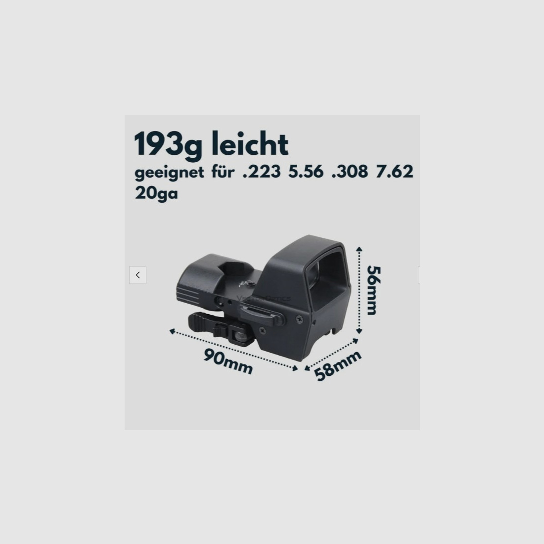 Vector Optics SCRD-48 Omega 1x23x35 Multi Reticle Leuchtpunktvisier