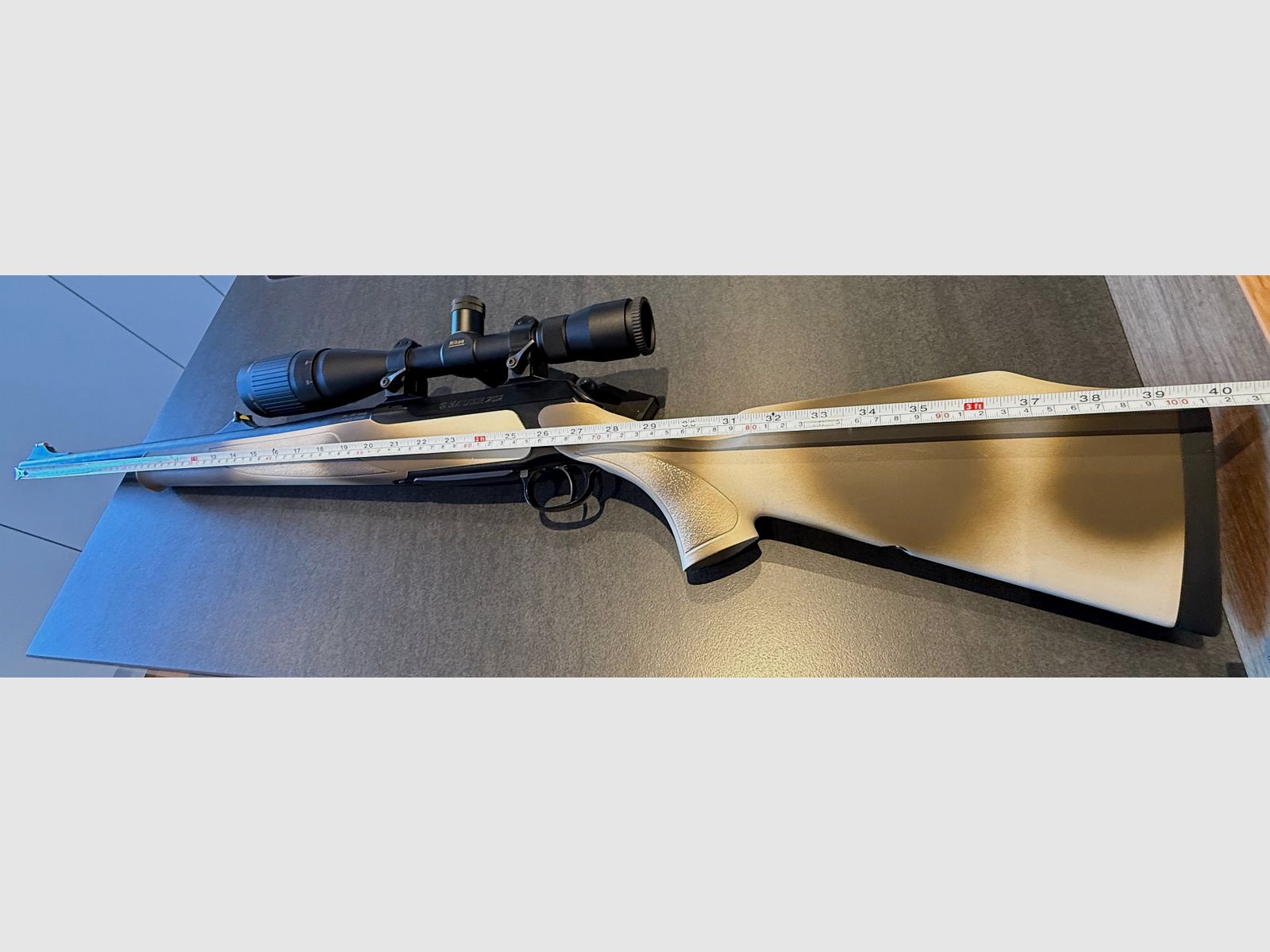 Sauer 202 repeating rifle in caliber .308 Winchester with Nikon Monarch UCC 6.5–20× scope