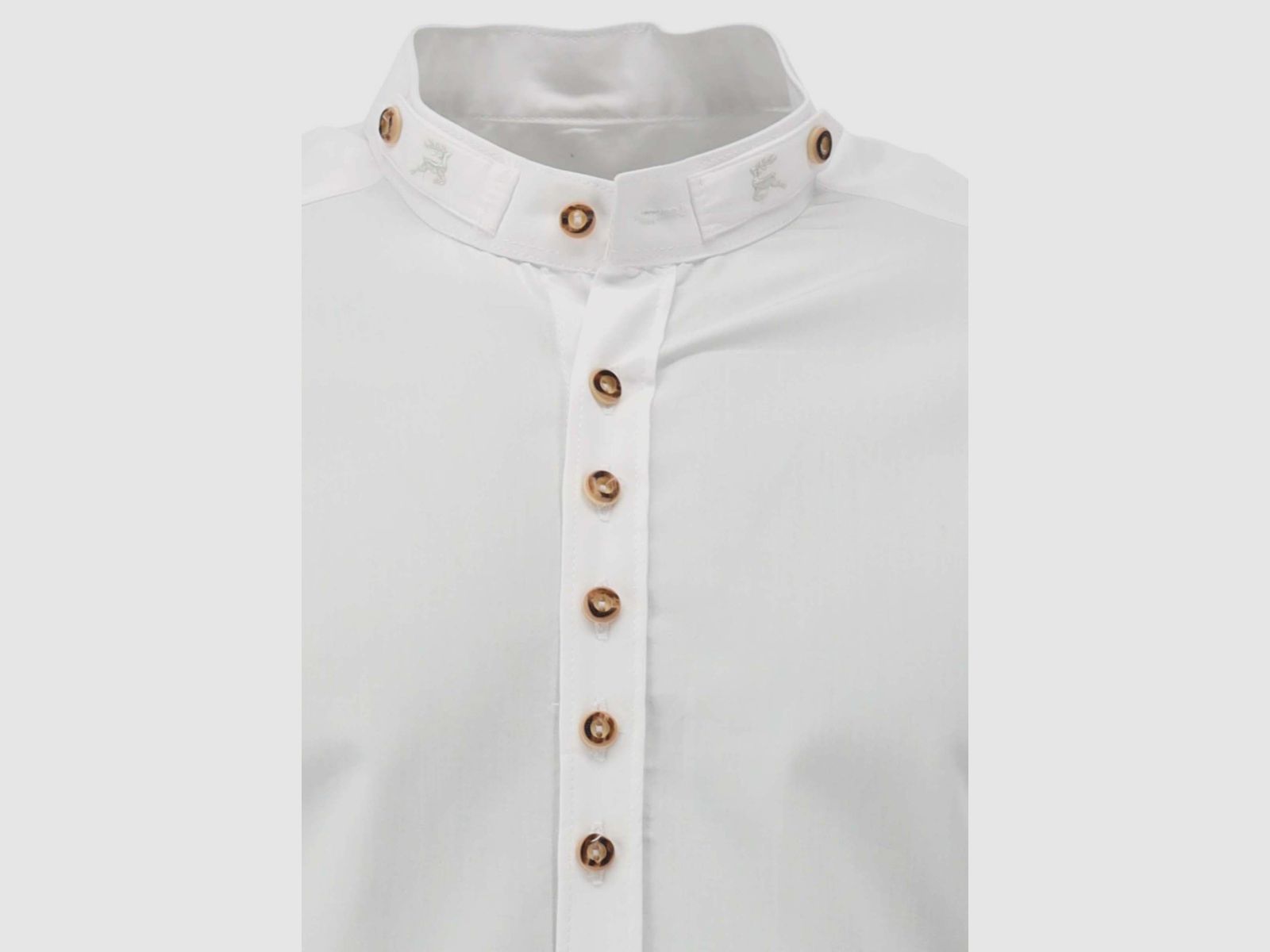 OS TRACHTEN Herrenhemd 1/1 Arm Slim Fit Weiß