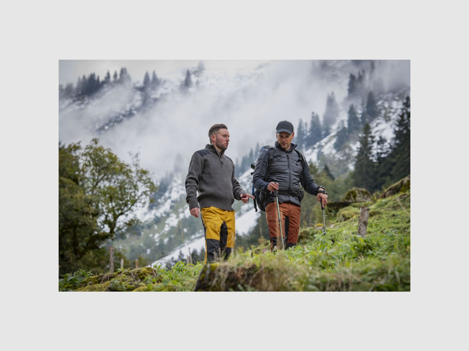 DEERHUNTER Rogaland pantaloni elasticizzati con contrasto Buckthorn