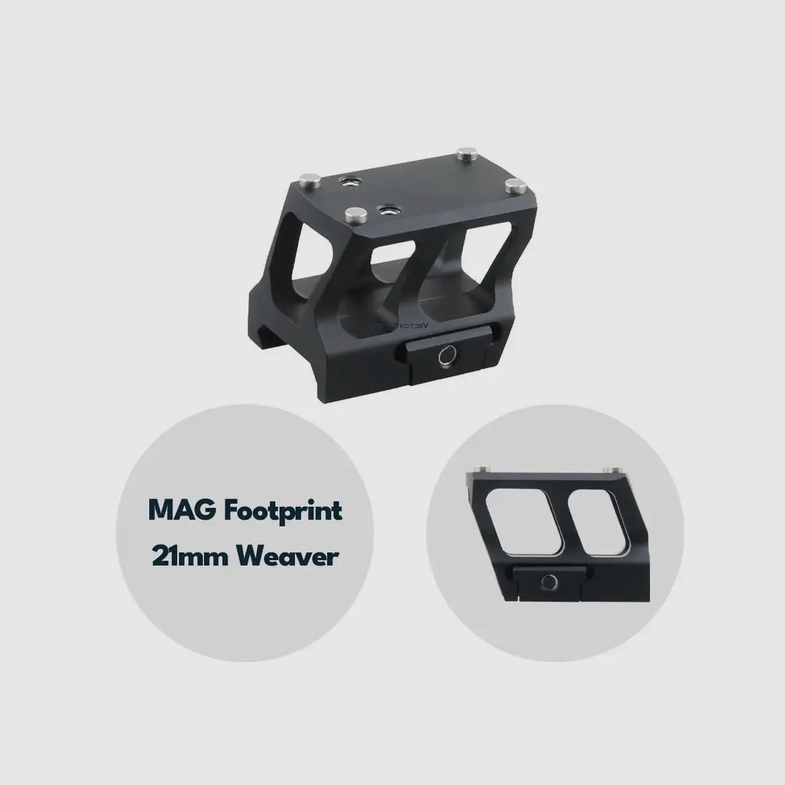 Vector Optics SCRA-73 Montaje con MGT (SHIELD) Footprint, 21mm Picatinny, h=28mm, imagen 1 de 6