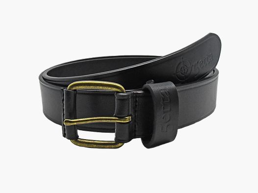 5ett Leder Gürtel Schwarz 35 mm - 95cm