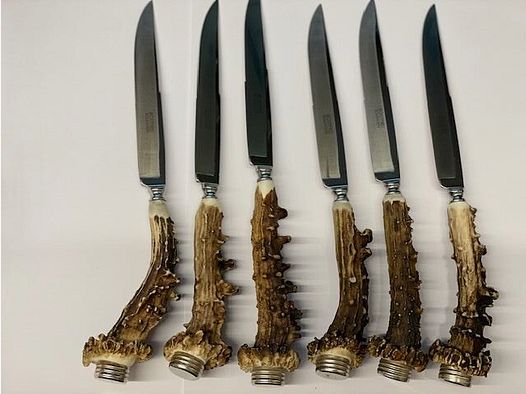 Steakmesser aus Rehgehörn – 6 Stück