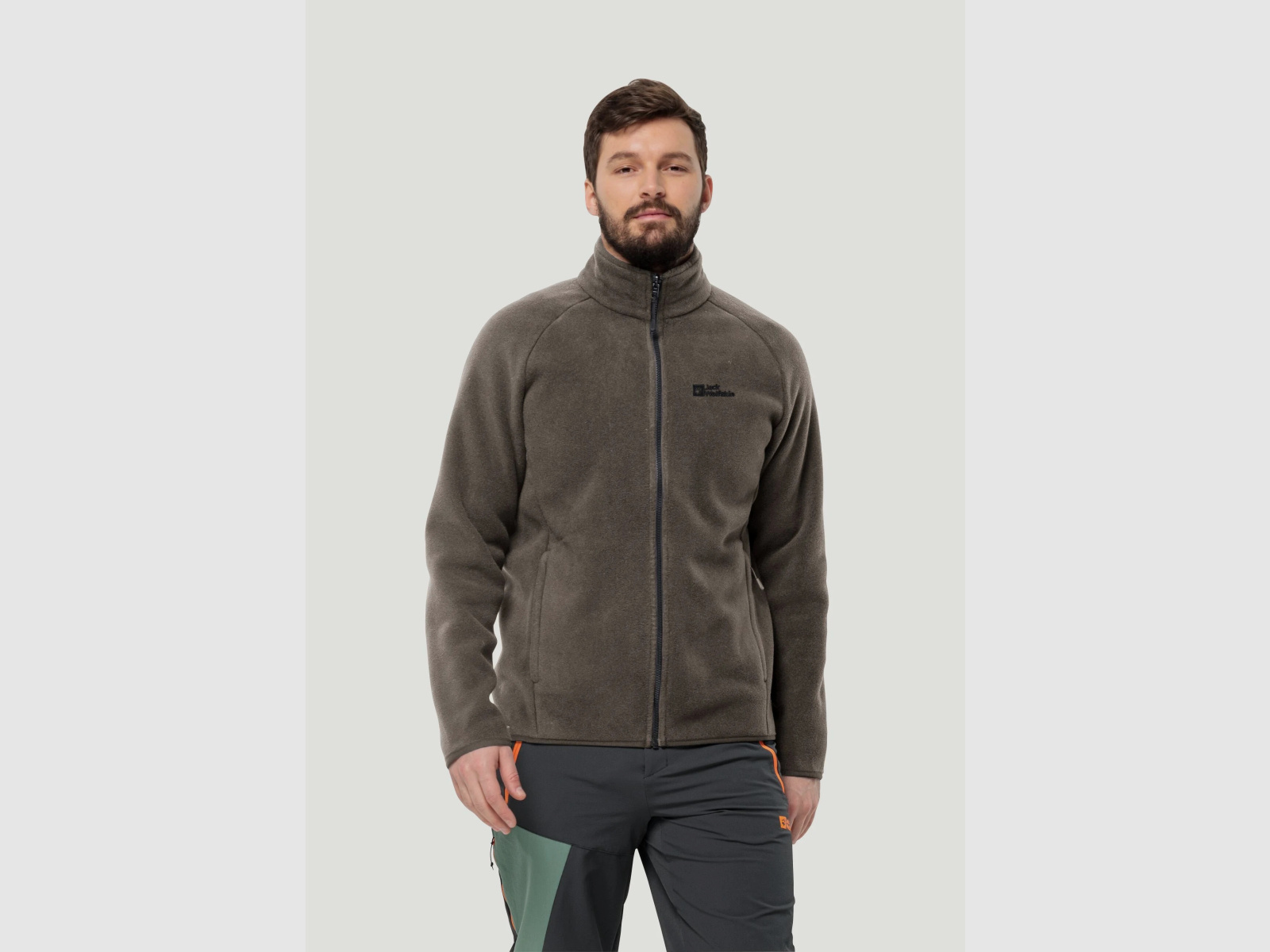 JACK WOLFSKIN Fleecejacka męska Waldsteig Fz M Cold Coffee